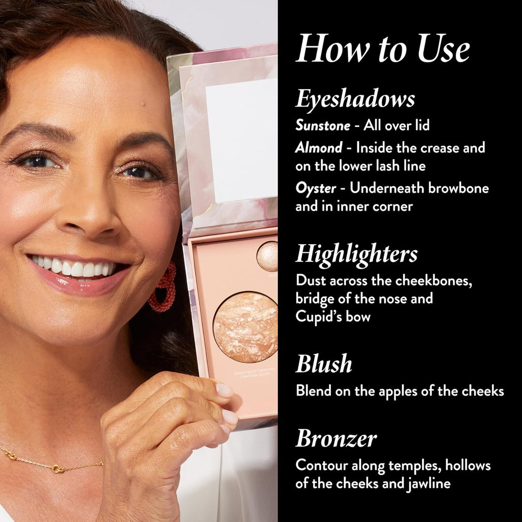 All-in-One Baked Glow Palette – Bronzer, Highlighter, Rouge &amp; Lidschatten