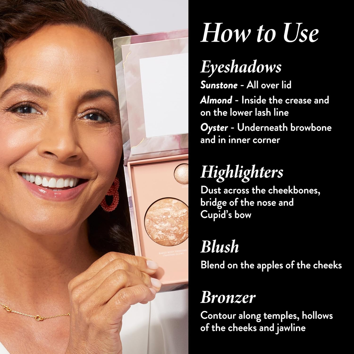 All-in-One Baked Glow Palette – Bronzer, Highlighter, Rouge &amp; Lidschatten